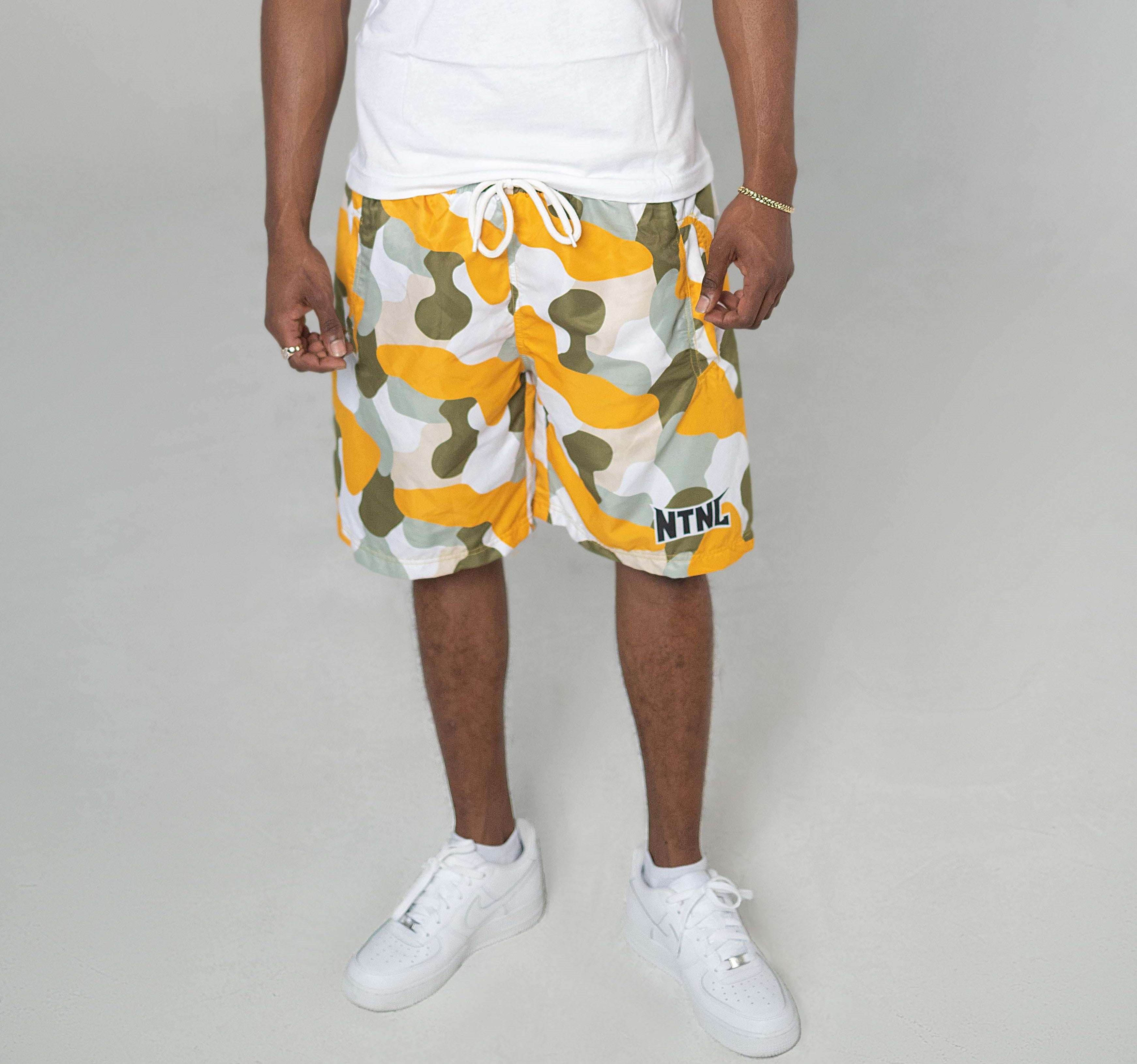 GOLD CAMO MULTICOLOR SWIM SHORT