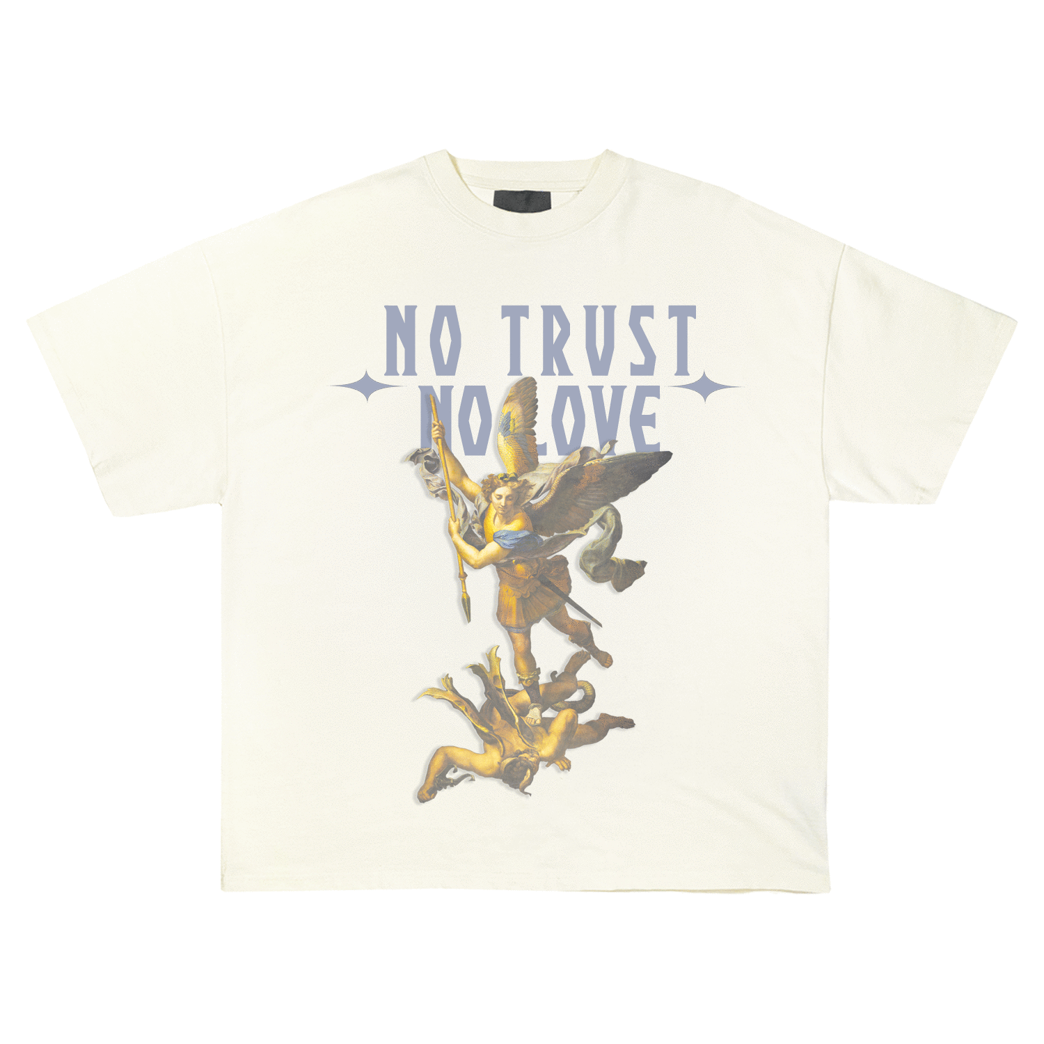CREAM SAINT MICHAEL ARCH ANGEL TSHIRT