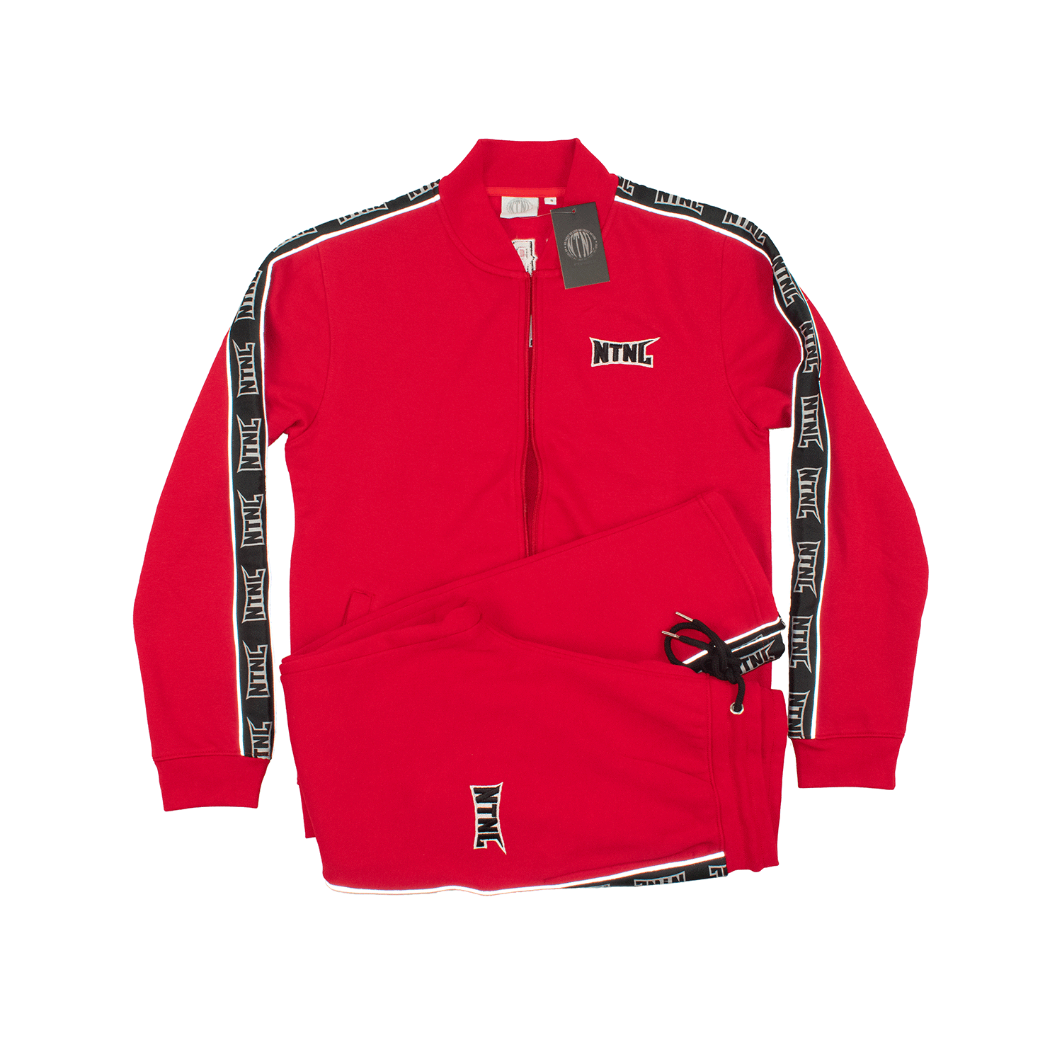 WOMEN RED TRACK SUIT JACKET & PANTS 